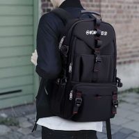 310#黑色(大容量) 裸包(无赠品) 大容量双肩包男大学生初中高中生书包男时尚商务电脑包旅行背包男