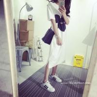 白米奇 M 适合90-100斤 加肥加大睡裙夏季女士宽松胖mm孕妇睡衣女韩版夏天连衣睡裙家居服