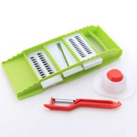 绿色特级加厚加大款[护手+削皮刀] 家用土豆丝切丝器厨房用品多功能切菜萝卜擦丝土豆片切片刨丝神器