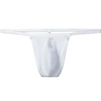 男士丁字白色 M 男士丁字裤女士性感冰丝情侣内裤诱惑情趣细带t裤比基尼打底