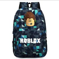 格子1 roblox书包格子款男女双肩包菱形酷炫学生书包休闲包电脑笔记本包