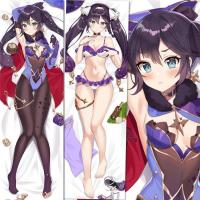 光滑桃皮绒 主图40*120cm双面枕套+无枕芯 原神游戏莫娜二次元动漫周边同人靠枕长条等身抱枕套半身枕礼物