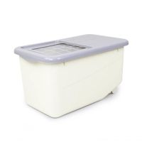 灰蓝色 小号 6.5KG 厨房米桶储米箱防虫防潮装放面粉箱塑料10KG米缸收纳桶20斤米盒子