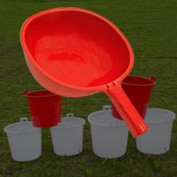 单独红色塑料水瓢1只(不带桶) 摔农村水桶老式粪桶塑料担浇菜挑尿桶双耳熟胶加厚耐牛筋水桶家用