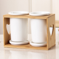 桃心架 纯白无图案 陶瓷筷子筒沥水家用筷子桶筷子盒韩式收纳置物架筷笼多款式可选择