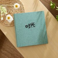 黄阳绿-时光 5寸600张[可放标准及过塑] 相册本1000张大容量插页式家庭6寸5寸纪念册影儿童成长五寸相簿