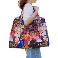 熊出没 便携可折叠超市购物袋大容量包防水布袋买菜袋子手提袋大号环保袋