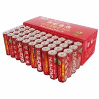 红色华虹5号 12粒 华虹5号电池遥控器钟表普通五号碳性干电池玩具专用1.5v可混装7号