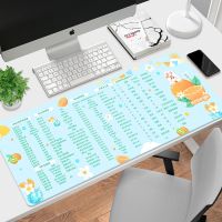 阳光橙子-快捷键 260x210x2mm(小号) 鼠标垫超大号办公快捷键电脑键盘桌垫ins游戏女生可爱加厚锁边垫