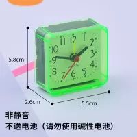 方形小闹钟 电子表小型桌面客厅装饰时钟表摆件台式学习用品简约闹钟学生扫秒