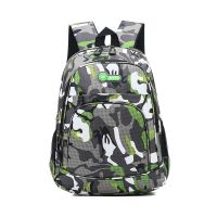 小号绿色(适合幼儿园) 男女同款大容量户外旅行双肩包男多隔层迷彩电脑背包初中学生书包