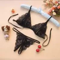 致命诱惑 80-120斤 性感睡衣女情趣内衣情趣睡裙蕾丝诱惑吊带深V裸感女士居家短裙