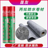 非标300克0.45mm厚 10平方+胶粉 丙纶防水布 聚乙烯丙纶高分子防水卷材 卫生间屋顶楼顶防潮防水布