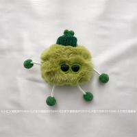 绿色毛绒 Airpods1/2代[通用] ins秋冬毛绒墨镜小人绿帽Airpods Pro二三代保护套苹果蓝牙耳机套