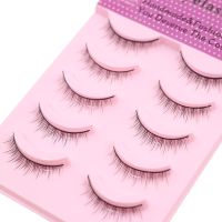 R-1(送防敏超粘小胶水/镊子) 眼睫毛贴假睫毛女超自然短款 硬梗撑双眼皮 黑梗卷翘日系 R-1