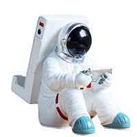 乳白色 太空人宇航员手机平板支架 客厅桌面支架摆件追剧神器手机支撑架