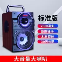 经典木纹色 A版[大音量单喇叭+大电池] A107 广场舞蓝牙音响户外超大音量跳舞小音箱K歌家用低音炮