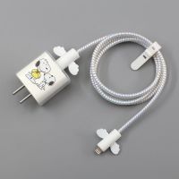 [史努比+天使套+镭射线] iPhone13充电器保护套适用苹果12promax数据线20w快充头ipad2020