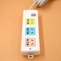 南孚3插位+1.8米 排插电源插座线智能USB插座线充电插排线3/4/6孔1.8M接线板