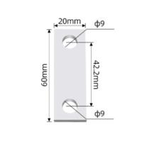 直条60mm长 5个厚 直条60长 cm1 m1 cdm1 nm163 100 125 225 250 400扩展器 开