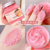 水蜜桃浴盐 350mL 李佳琪推荐~果香沐浴盐后背足部手部足浴盐浴盐角质身体磨砂膏