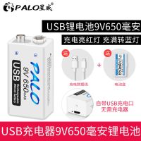 1节9V锂电池(USB充电款) 9v锂电池大容量USB充电万用表仪器6f22吉他电池方块套装话筒