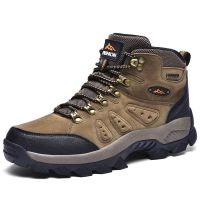棕色[989] 39 断码特价冬季高帮登山鞋男防滑户外鞋徒步鞋雪地靴东北棉鞋