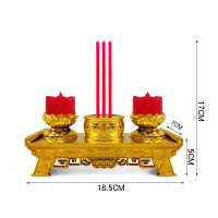 小莲花香炉(两用款) LED佛前供灯电子香炉香烛台财神长明灯仿真电蜡烛插电双用双龙炉