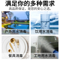 套餐一 100g 饮用水消毒剂二氧化氯泡腾片井水消毒粉漂白食用自来水净化消毒片