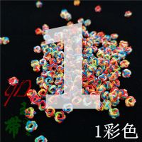 彩色1 20个装 七彩色菠萝扣手工编织绕线纽扣结diy手链项链材料配珠小菠萝结子