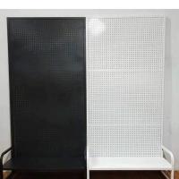 白色 50*100(送心形10厘米20个) 落地洞洞板置物架手机配件挂袜子展示架超市饰品五金工具挂墙货架