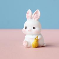 雨天兔 送无痕胶片 可爱汽车摆件小白兔个性车内卡通创意女神车载饰品生日礼物