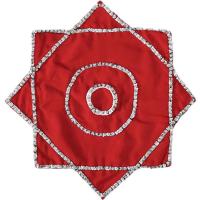 [梅花款珠子亮片]一个装 考级手绢东北秧歌二人转方巾广场舞手帕麻纱亮片八角巾