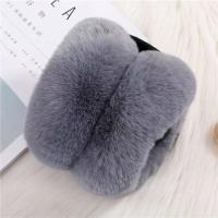 毛绒耳罩-灰色大毛球 保暖耳罩耳套女冬季可爱学生韩版骑车耳捂子加厚毛绒护耳卡通耳暖