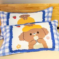 奶茶狗 枕套48*74cm(一只枕套) 时尚可爱柴犬枕套儿童卡通单人动漫宿舍枕巾枕头套学生枕芯套