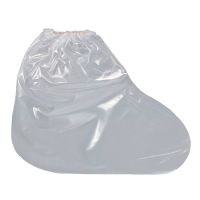 大码透明中筒鞋套10只 一次性鞋套防尘防雨大码学生户外靴套防滑漂流防水加长PE加厚脚套