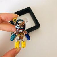 D1 暴力熊蒸汽赛博朋克创意孤品礼物配饰品百搭吊坠毛衣链项链