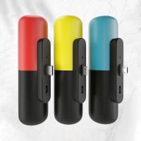 苹果输出一代随机颜色 3000毫安 快充5000毫安时应急胶囊充电宝直插手机便携小巧迷你超薄移动电源