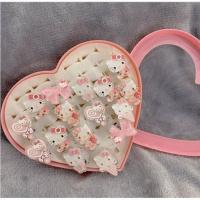 凯蒂猫系列-随机1个 无礼盒 三丽鸥会发光的戒指玉桂狗闺蜜情侣创意库洛米KT猫玩具hellokitty