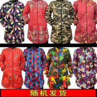 随机发货加厚戴帽子 XXL码/140斤以内 羽绒服罩衣女士秋冬韩版拉链外套加厚护衣长袖厨房时尚围裙工作服