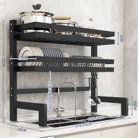 65CM+挂钩8个 水槽置物架台面碗盘筷收纳洗放碗碟水池碗架沥水架子厨房用品大全