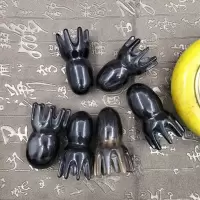 水牛角章鱼迷你款按摩梳送穴位图精油 牛角章鱼按摩梳子头部穴位经络防静电按摩脱发随身携带八爪鱼梳