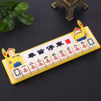 牙色[默认地址电话指定需留言备注] [万筒条混搭] 创意麻将临时停车牌个性移车电话号码牌麻将软胶手机汽车挪车电话