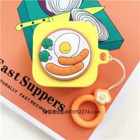 小米Air2SE 黄套 荷包蛋香肠+荷包蛋指环扣 小米Air2se真无线蓝牙耳机保护套可爱卡通小米air2se耳机全包软