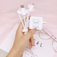 珠光线[数据线款] 天使-X熊 VIVO Y73s/S6/1/Pro/U1/3/Y51s手机数据线保护套耳机充电器保护线