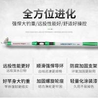 白劲龙2.1米单只竿(无轮无礼包 碳素超硬海竿套装海杆全套特价远投抛竿甩竿海钓竿钓鱼竿渔具