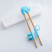 宝宝练习筷(楠竹带收纳盒) 训练筷3岁2三4二段68岁幼儿辅助神器家用练习宝宝学习筷