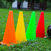 8cm轮滑桩10个 足球训练器材标志桶障碍物雪糕筒锥形碟盘儿童跆拳道篮球训练器材