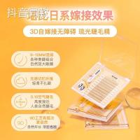 其他/other 12mm Mrwish/心愿先生棕色鱼尾仙子混合自然初学者嫁接夹心假睫毛单簇