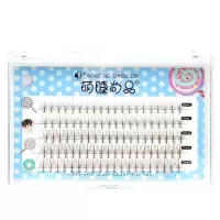 焦糖色芭比夹心 焦糖棕色芭比夹心混合装假睫毛女超自然仿真单簇嫁接种植仙子朵毛